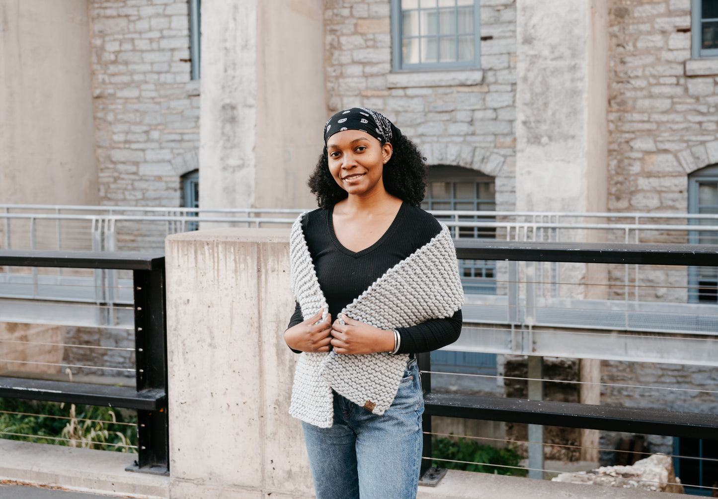 Cape Cod Gray Scarf - 58"