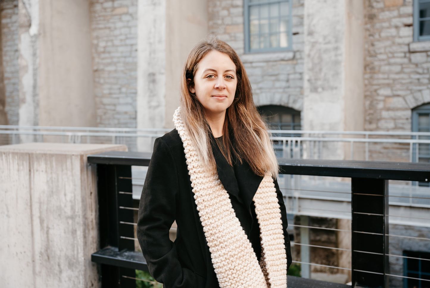 Ivory Scarf - 58"