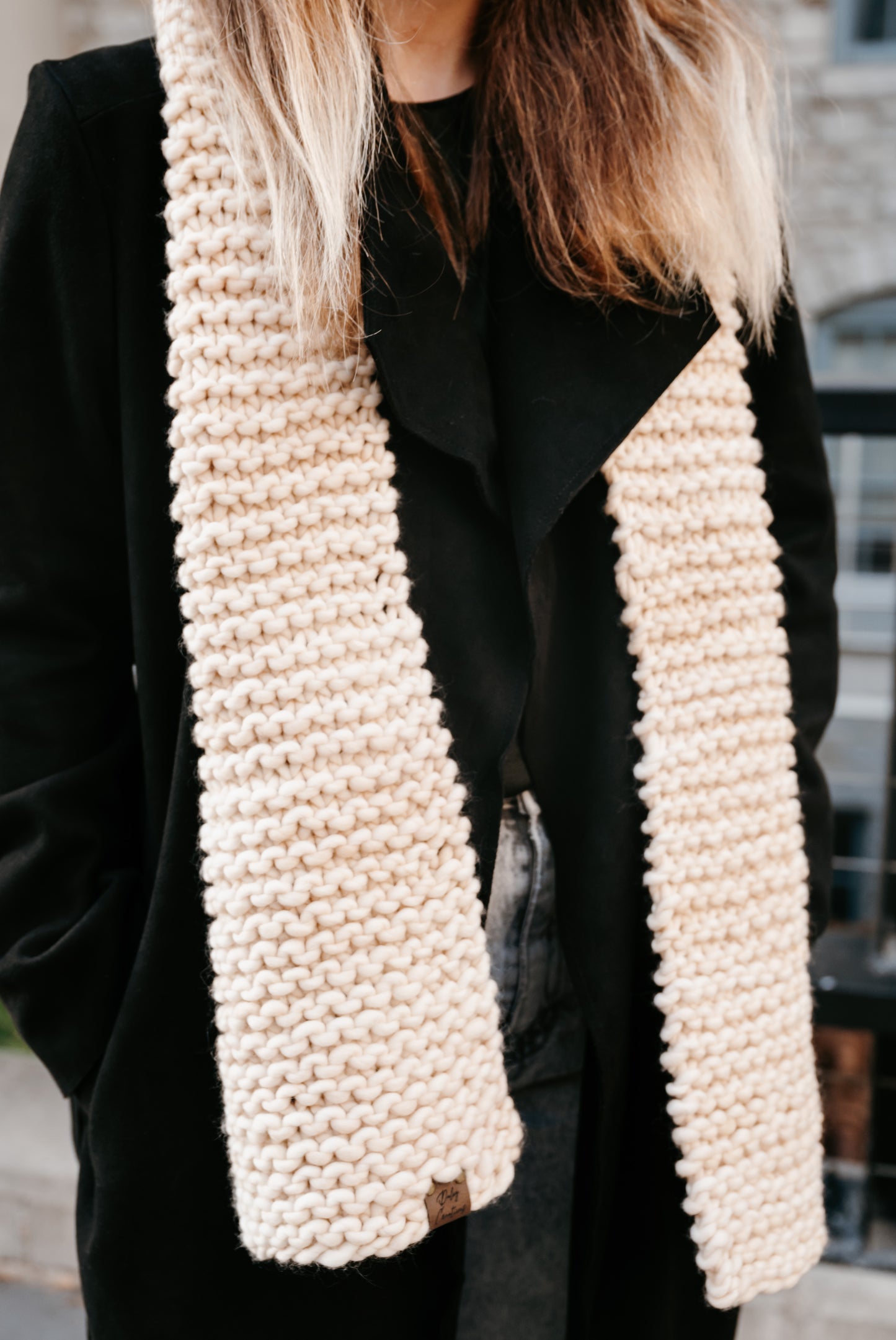 Ivory Scarf - 58"