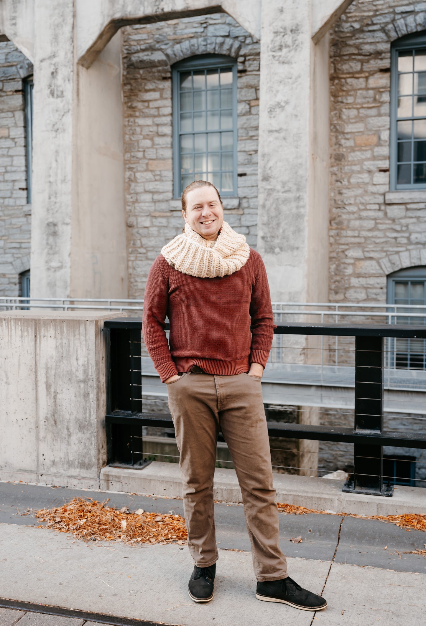 Ivory Infinity Scarf