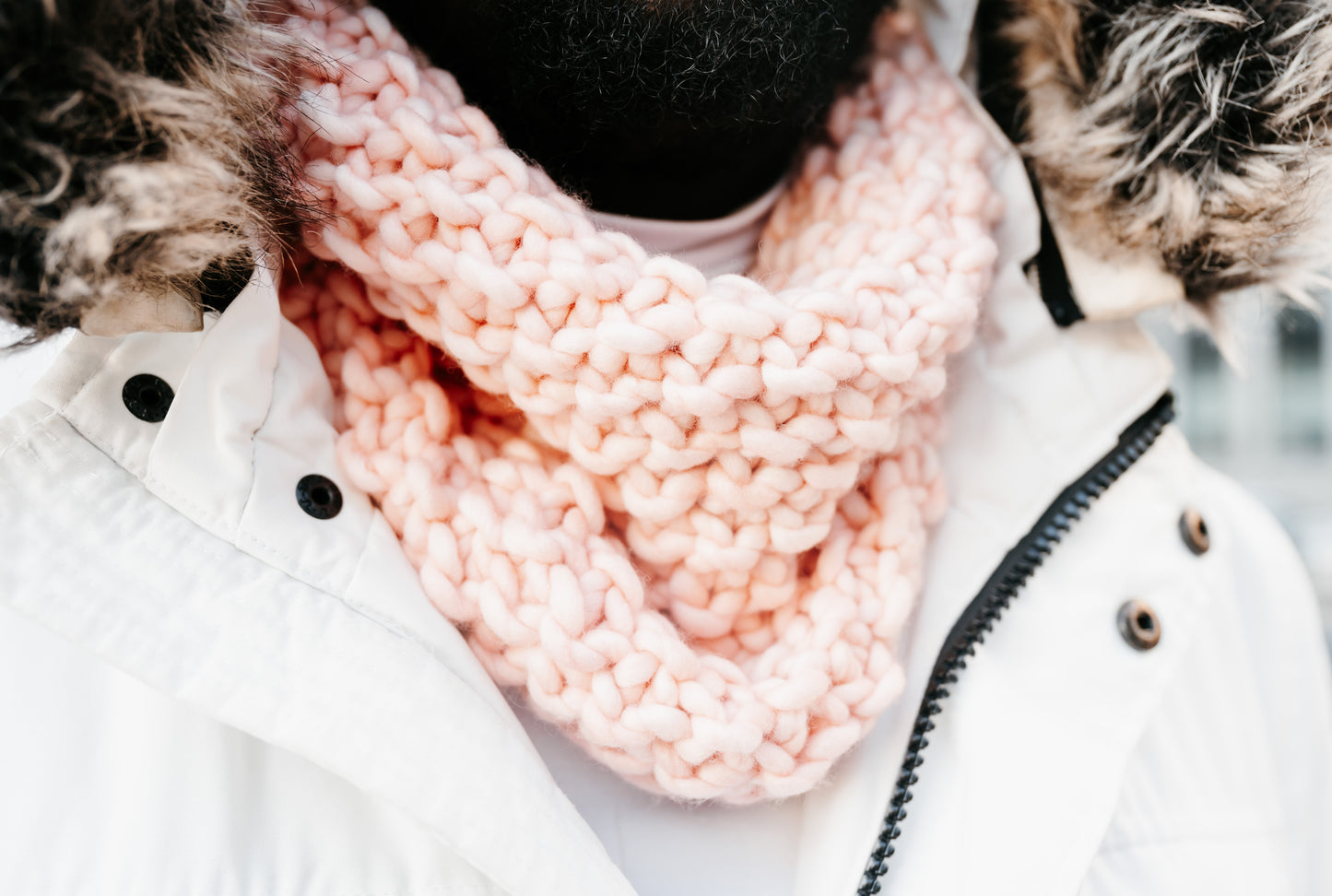 Almond Blossom Infinity Scarf