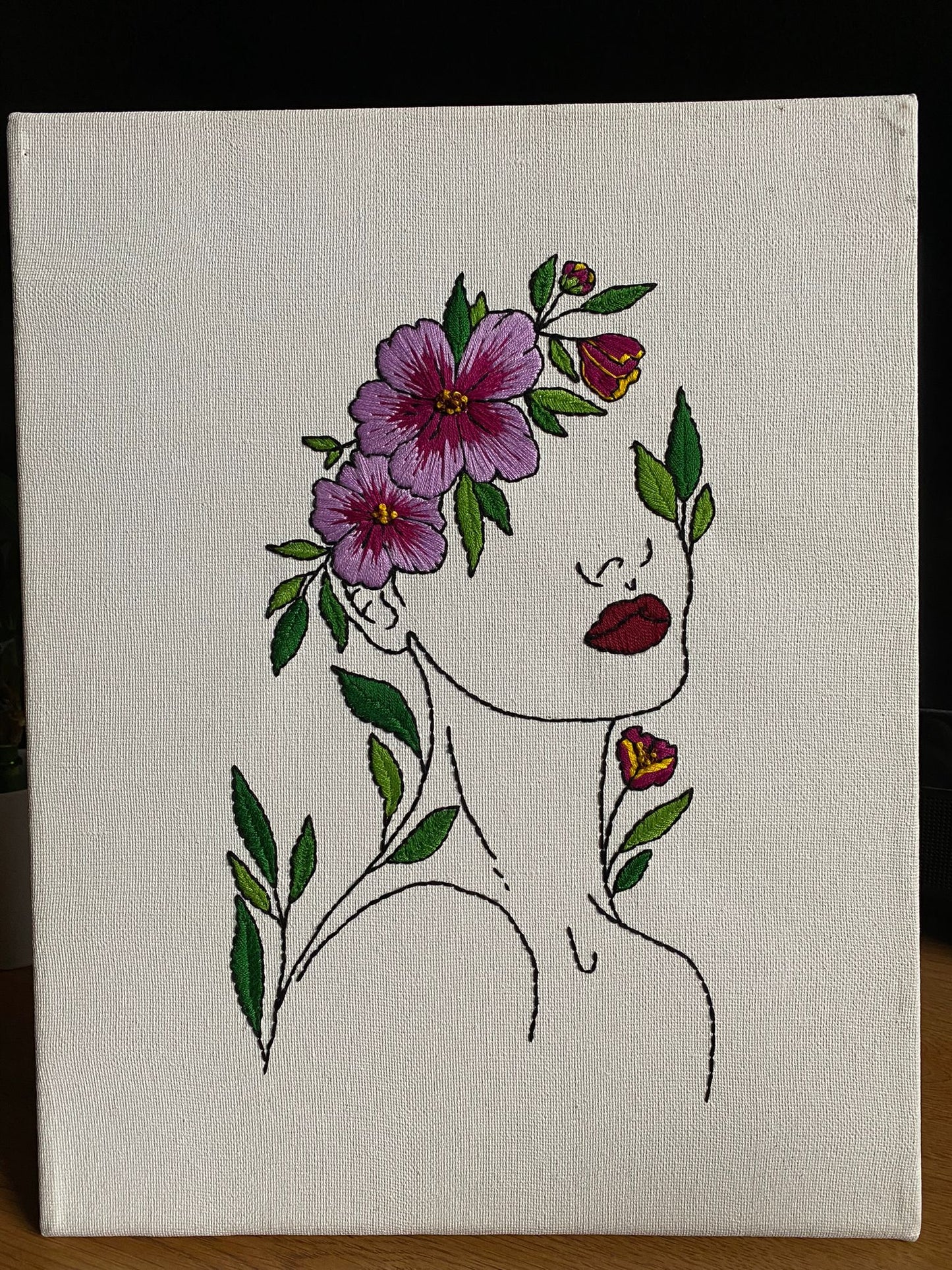 Bloom - Embroidery on Canvas